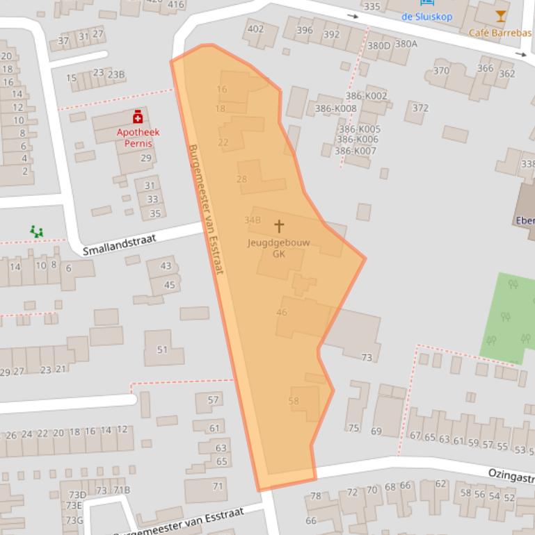 Kaart van postcodegebied 3195AG.