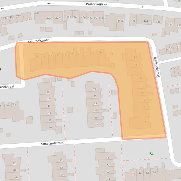 Kaart van postcodegebied 3195AM.