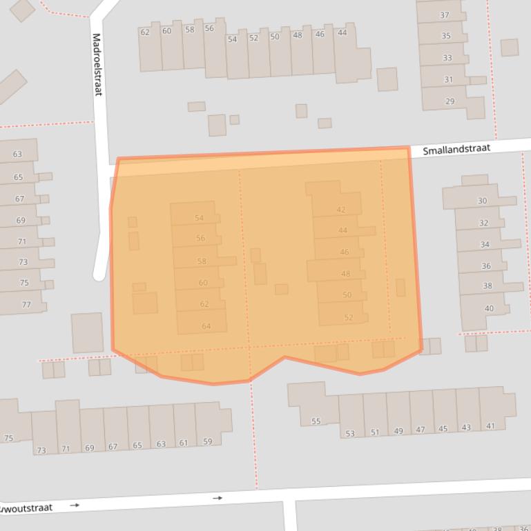 Kaart van postcodegebied 3195AS.
