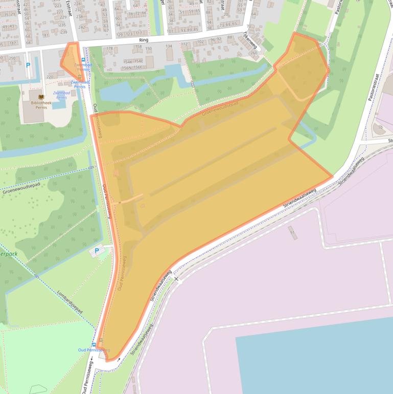 Kaart van postcodegebied 3195AT.
