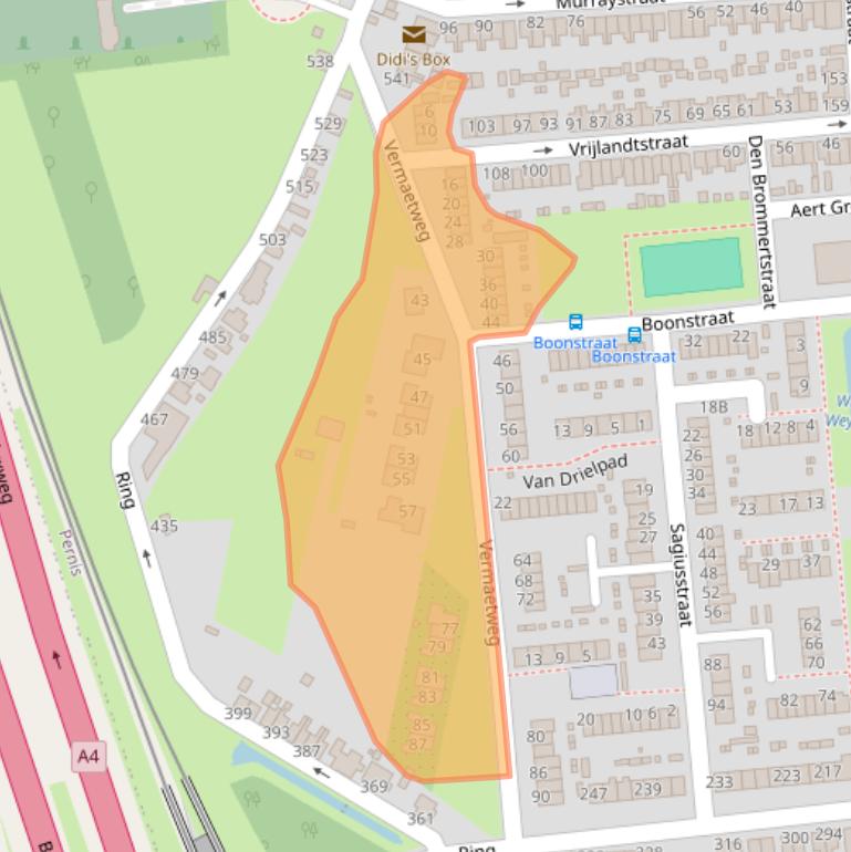 Kaart van postcodegebied 3195BP.