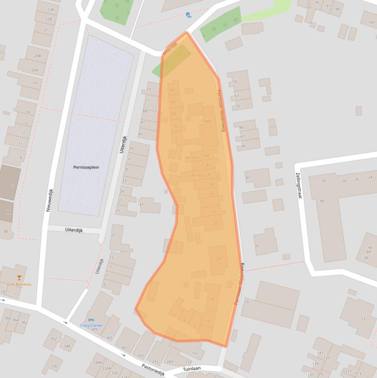 Kaart van postcodegebied 3195GH.