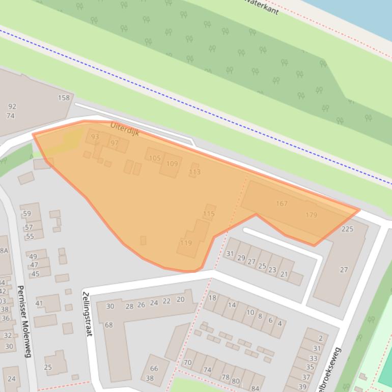 Kaart van postcodegebied 3195GL.
