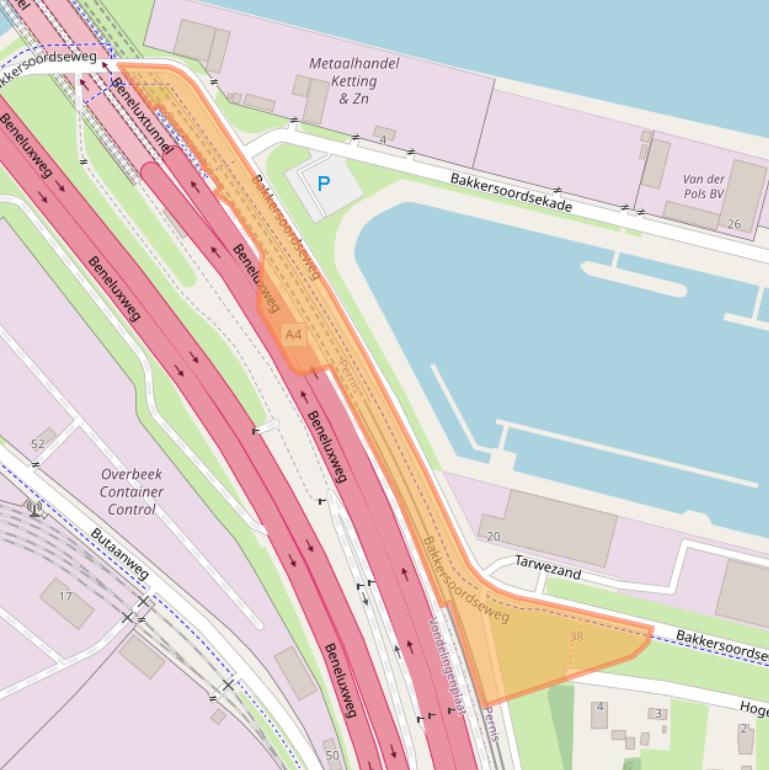 Kaart van postcodegebied 3195GP.