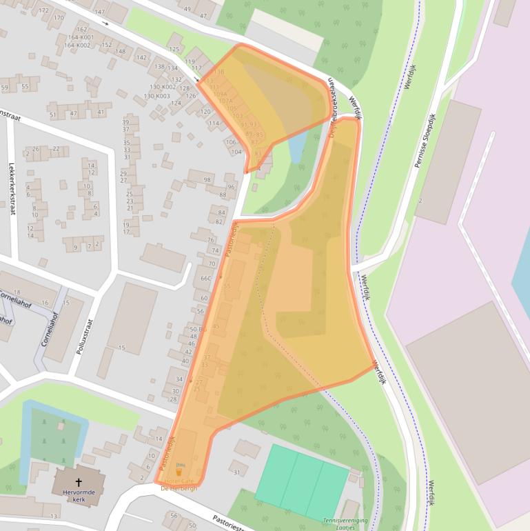 Kaart van postcodegebied 3195HA.