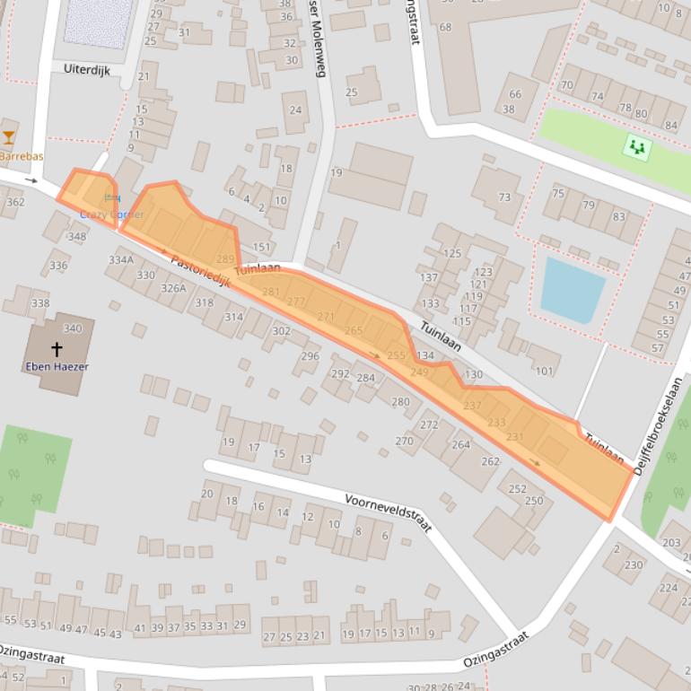 Kaart van postcodegebied 3195HC.