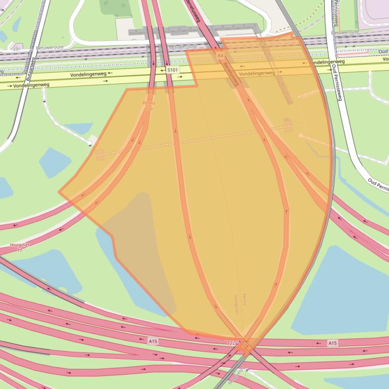 Kaart van postcodegebied 3195NA.