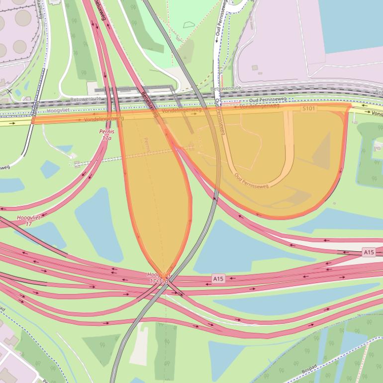 Kaart van postcodegebied 3195NC.