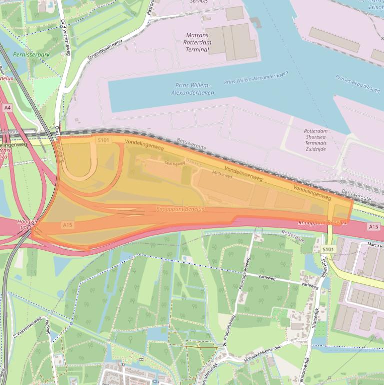 Kaart van postcodegebied 3195ND.