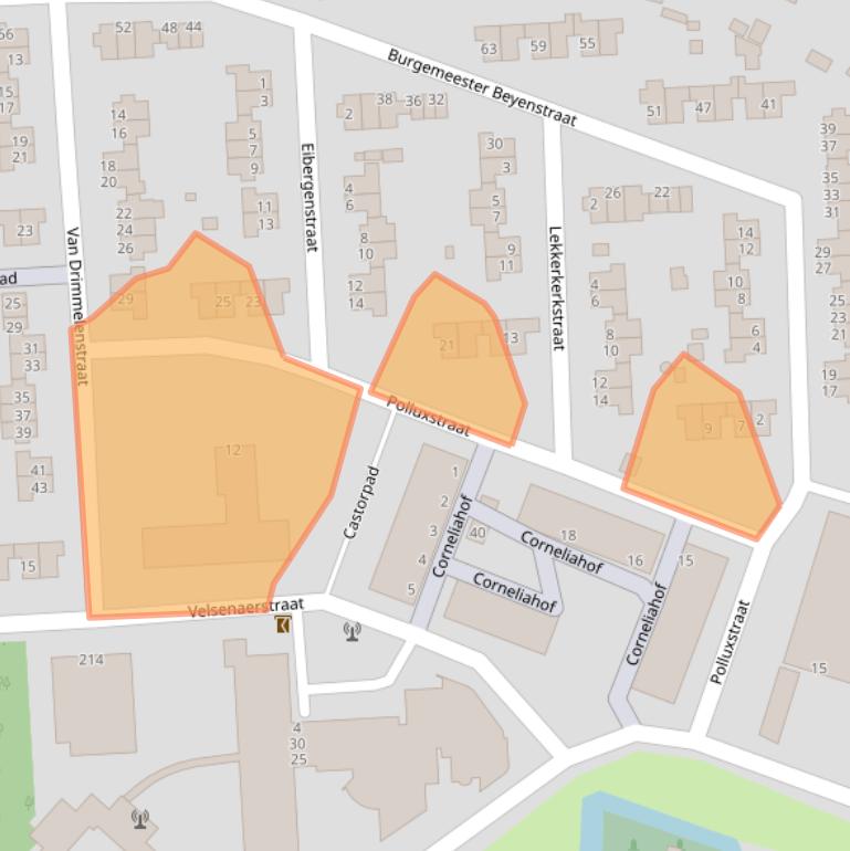 Kaart van postcodegebied 3195RH.