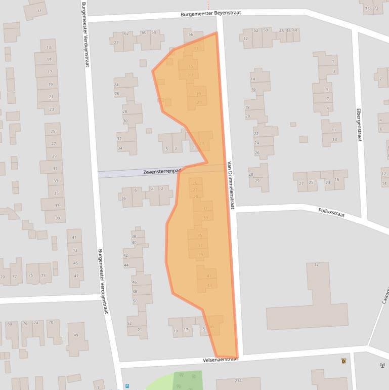 Kaart van postcodegebied 3195RM.