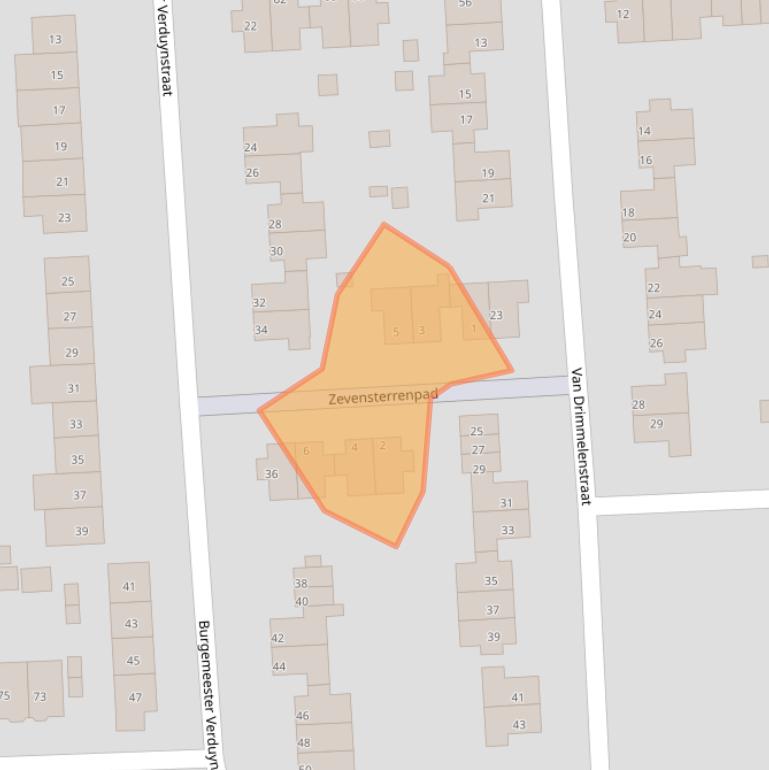 Kaart van postcodegebied 3195RR.