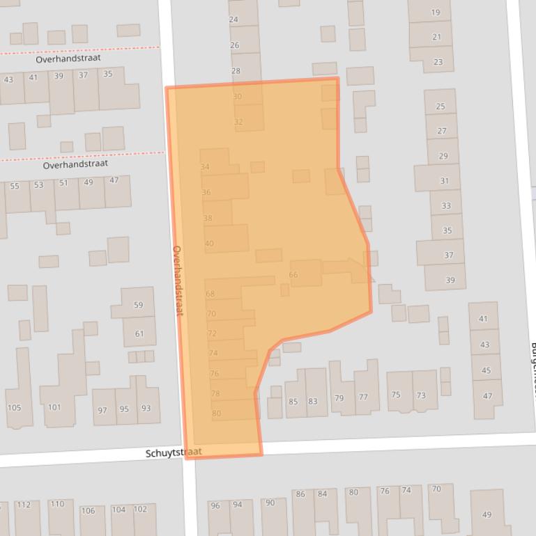 Kaart van postcodegebied 3195SH.