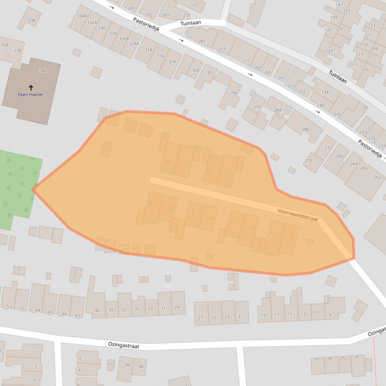 Kaart van postcodegebied 3195SP.
