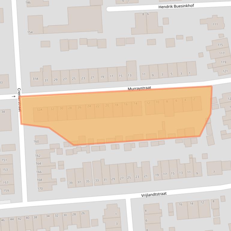 Kaart van postcodegebied 3195VJ.