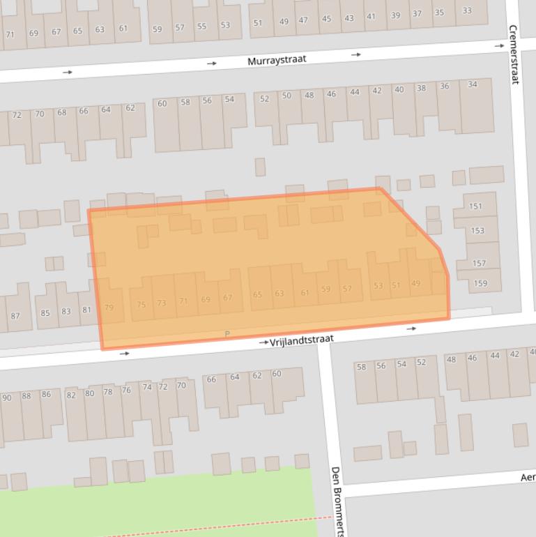 Kaart van postcodegebied 3195VS.