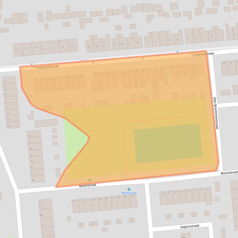 Kaart van postcodegebied 3195VW.