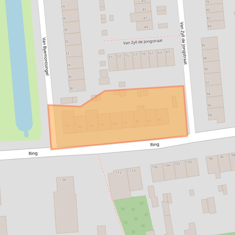 Kaart van postcodegebied 3195XC.