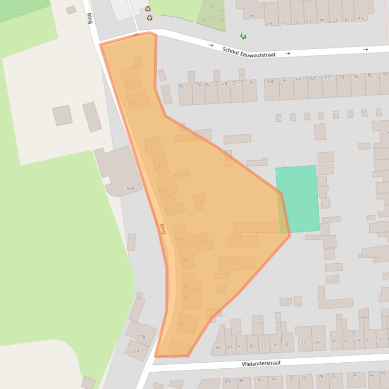 Kaart van postcodegebied 3195XM.