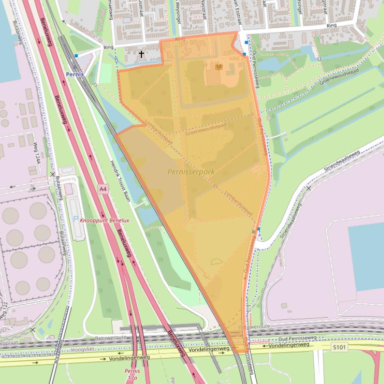 Kaart van postcodegebied 3195XR.