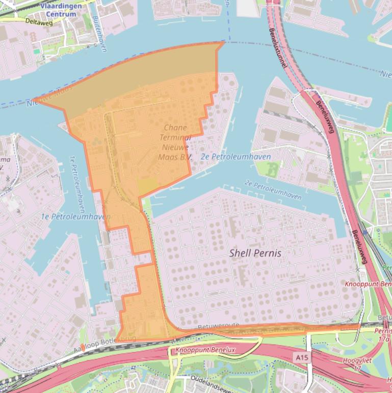 Kaart van postcodegebied 3196KD.