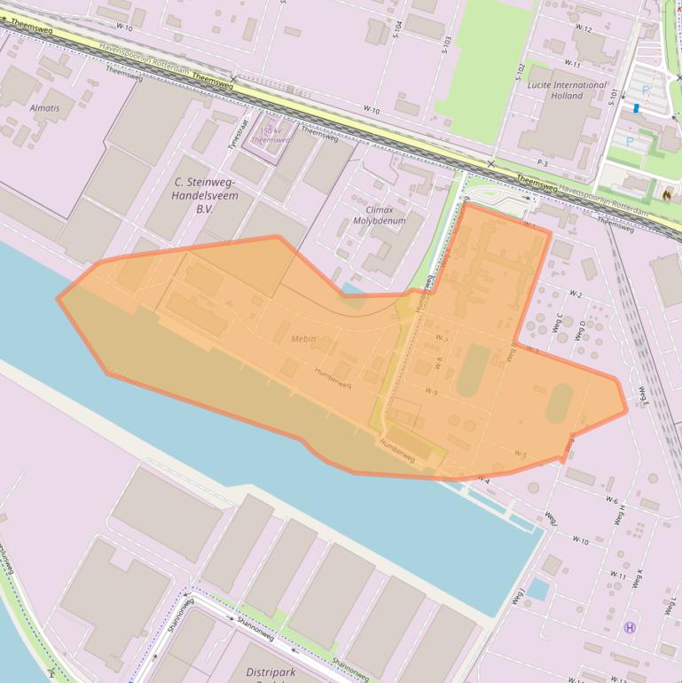 Kaart van postcodegebied 3197KE.