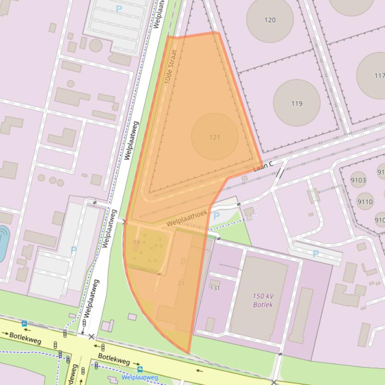 Kaart van postcodegebied 3197KP.