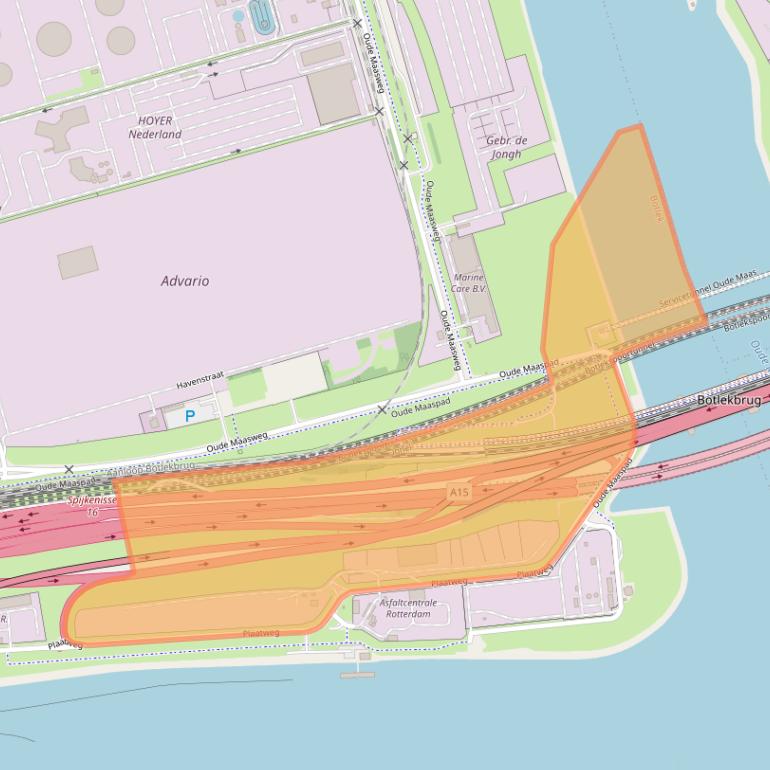 Kaart van postcodegebied 3197LB.