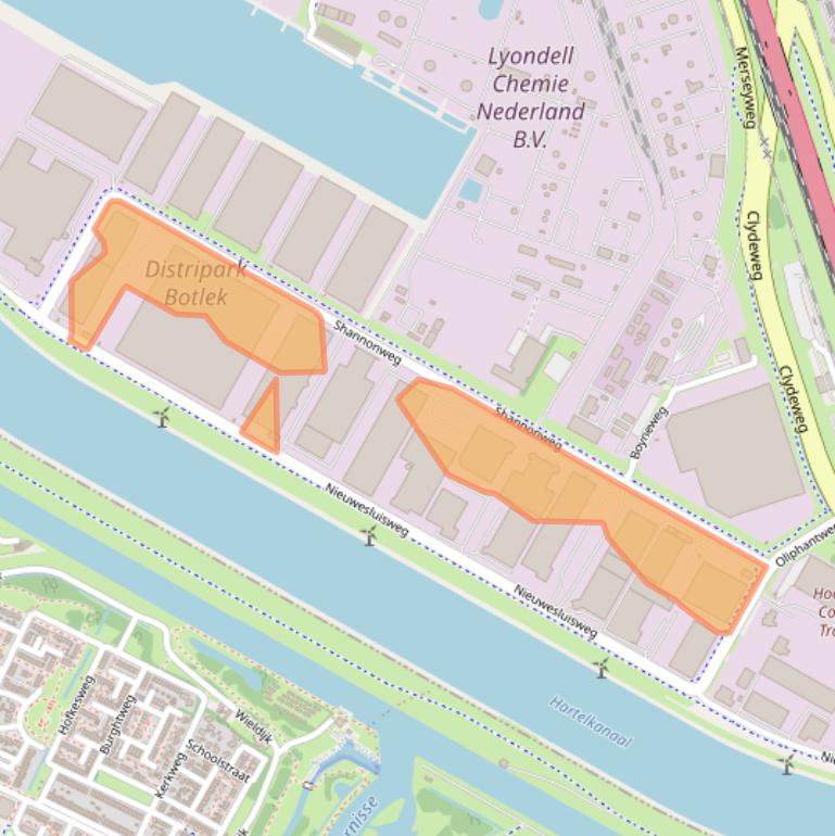 Kaart van postcodegebied 3197LG.