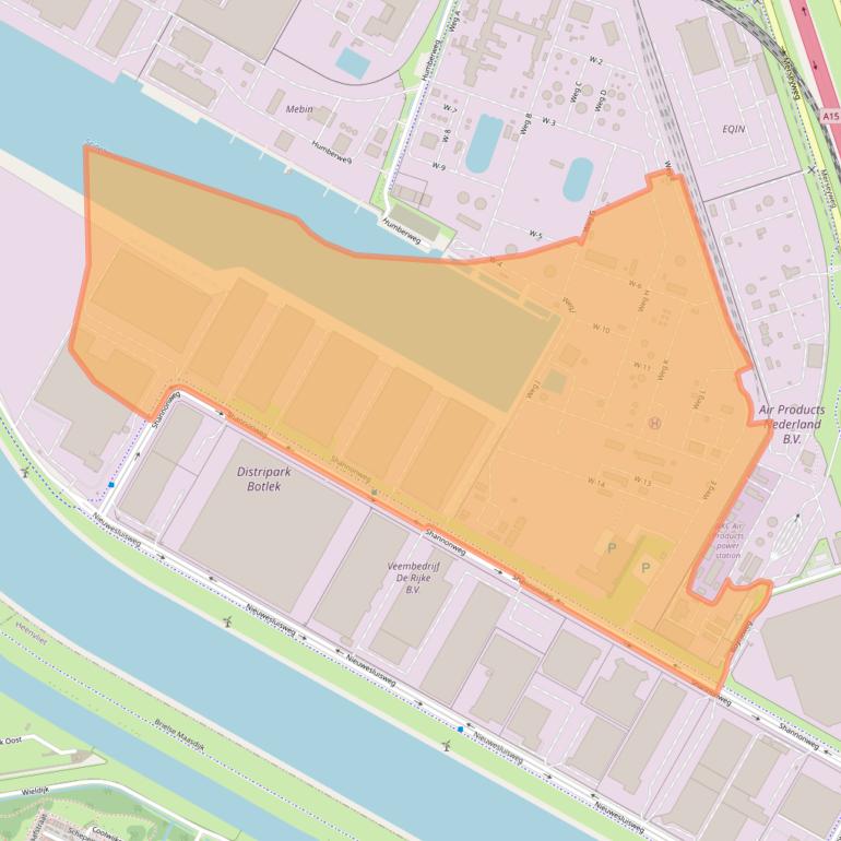 Kaart van postcodegebied 3197LH.