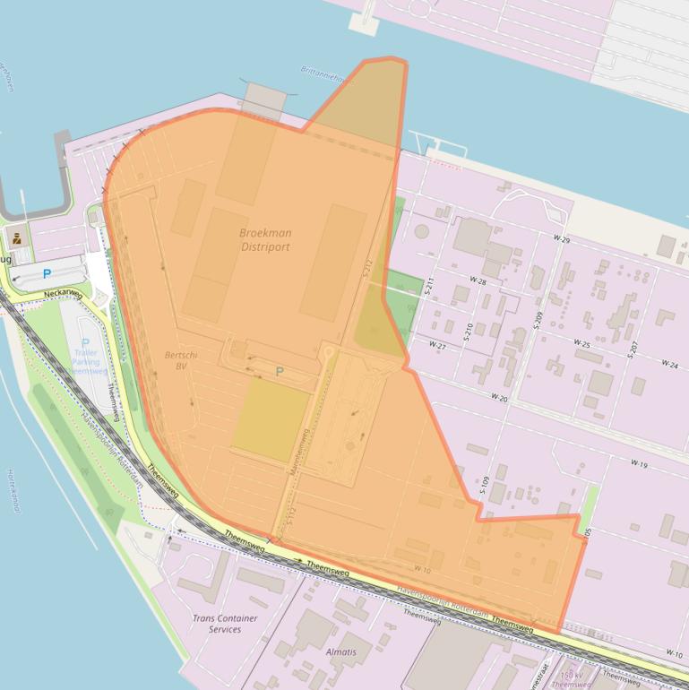 Kaart van postcodegebied 3197LR.