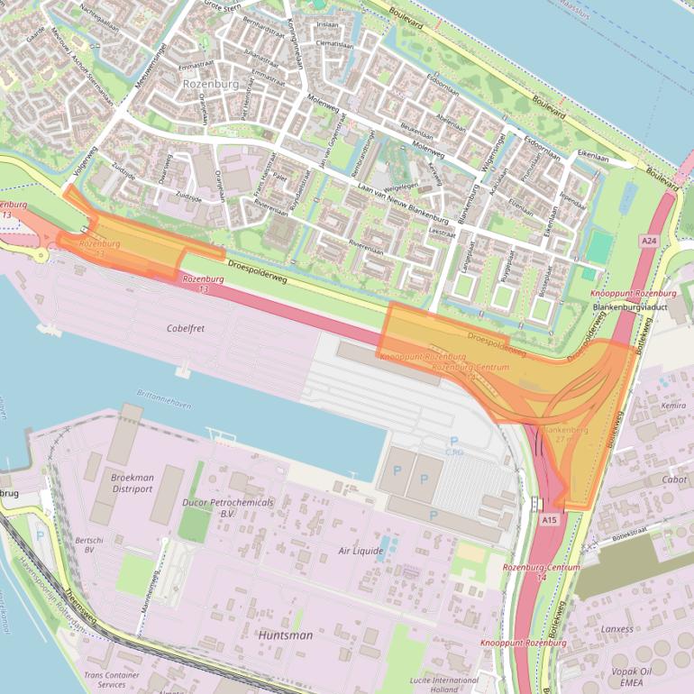 Kaart van postcodegebied 3197LZ.