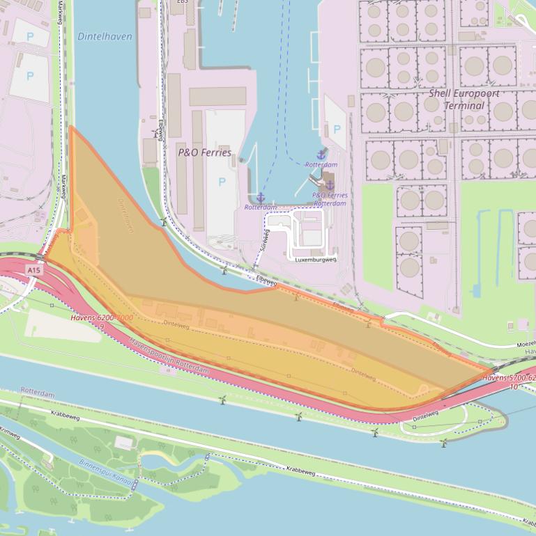 Kaart van postcodegebied 3198LB.