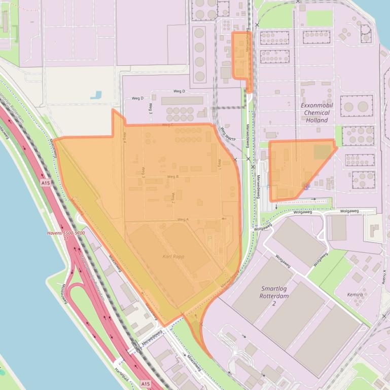 Kaart van postcodegebied 3198LH.