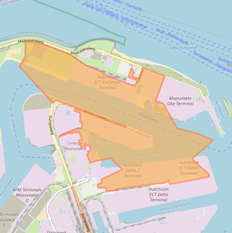 Kaart van postcodegebied 3199KA.