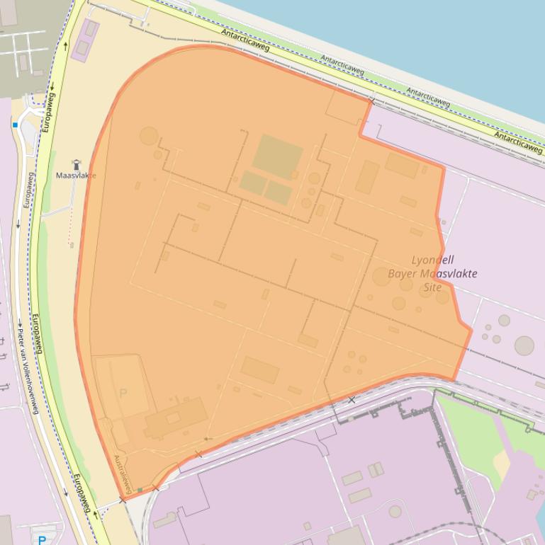 Kaart van postcodegebied 3199KB.