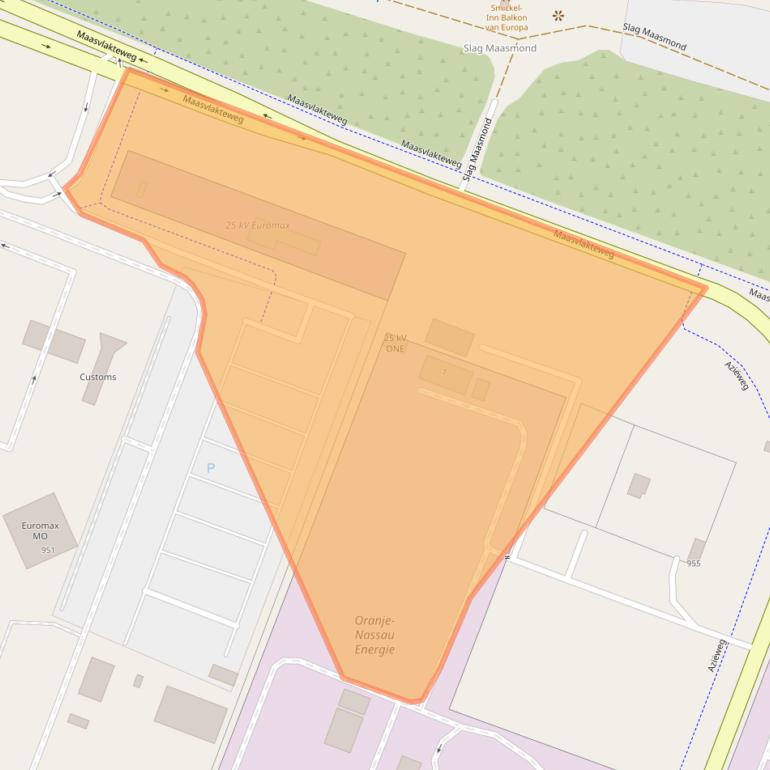 Kaart van postcodegebied 3199KC.