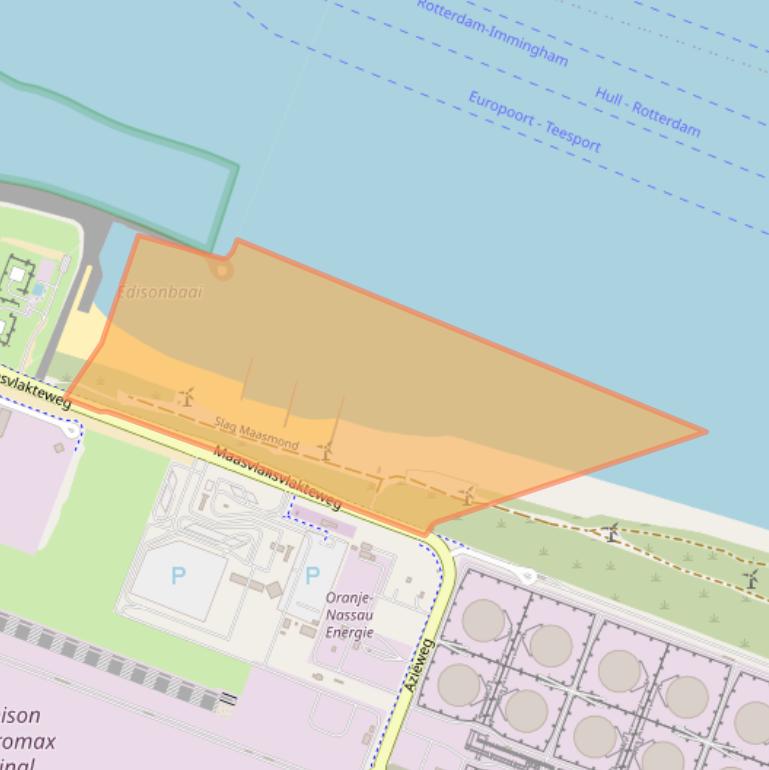 Kaart van postcodegebied 3199KH.