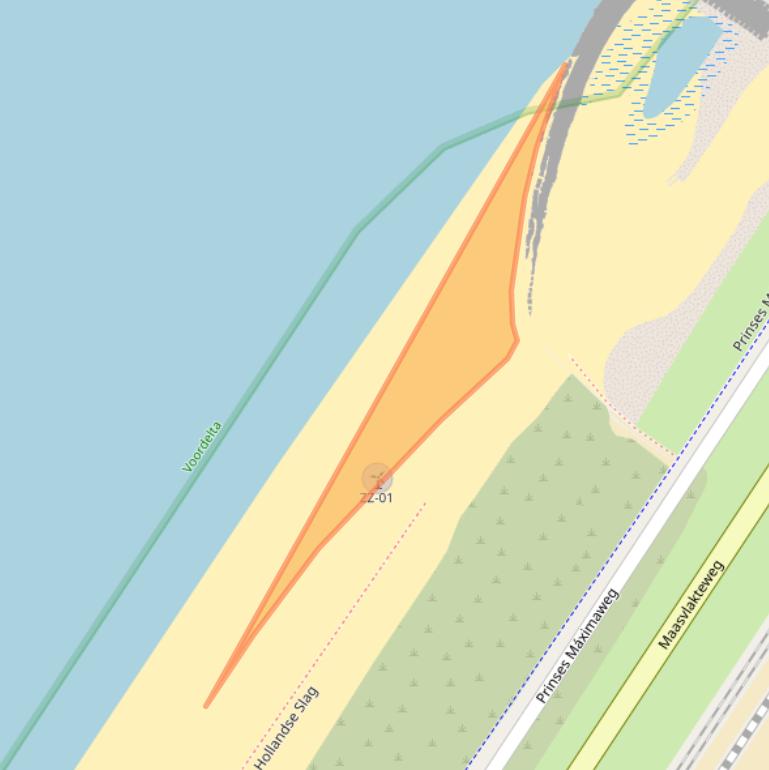 Kaart van postcodegebied 3199KL.