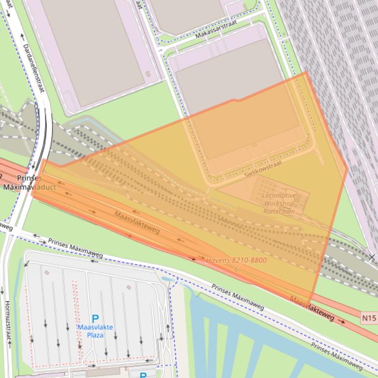 Kaart van postcodegebied 3199KT.