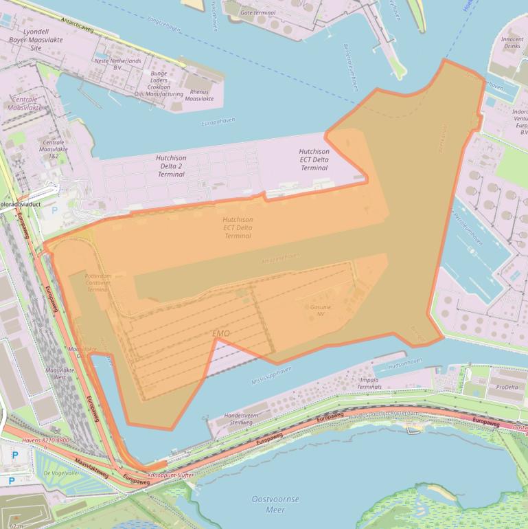 Kaart van postcodegebied 3199LB.