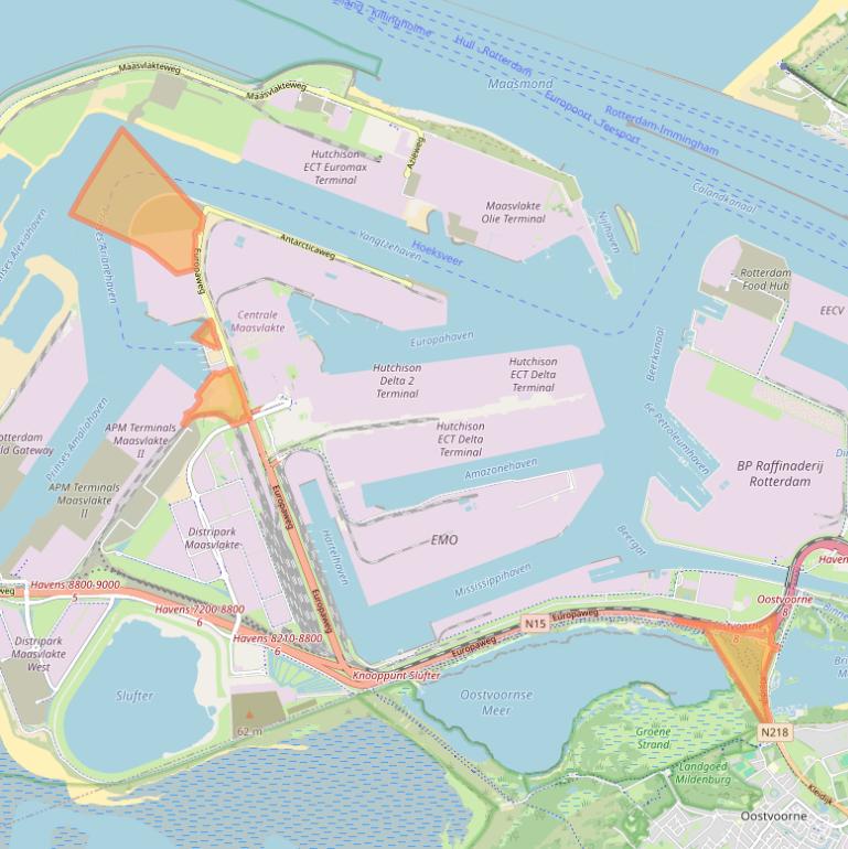 Kaart van postcodegebied 3199LC.