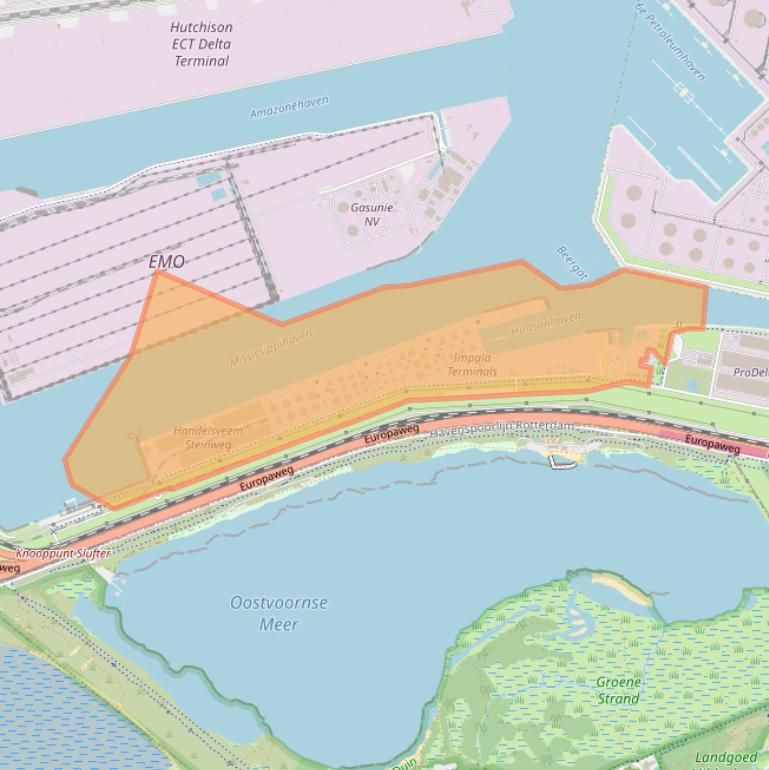 Kaart van postcodegebied 3199LM.