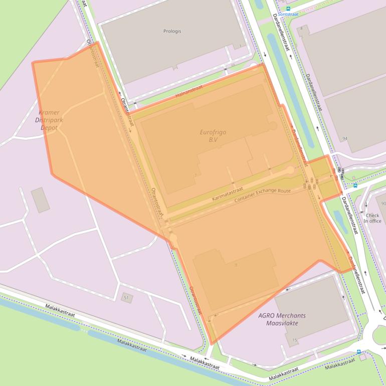 Kaart van postcodegebied 3199LN.