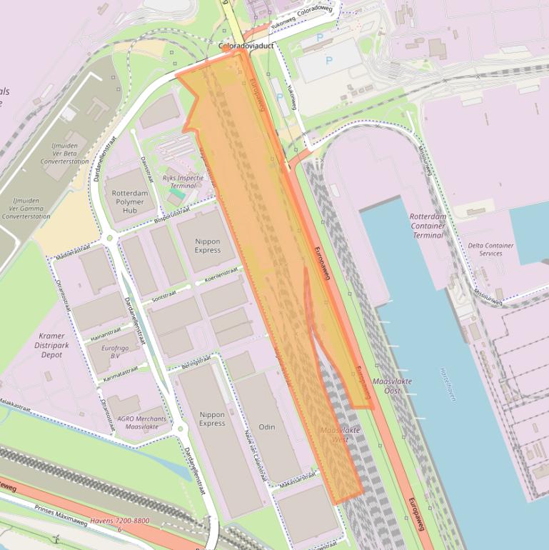 Kaart van postcodegebied 3199LP.