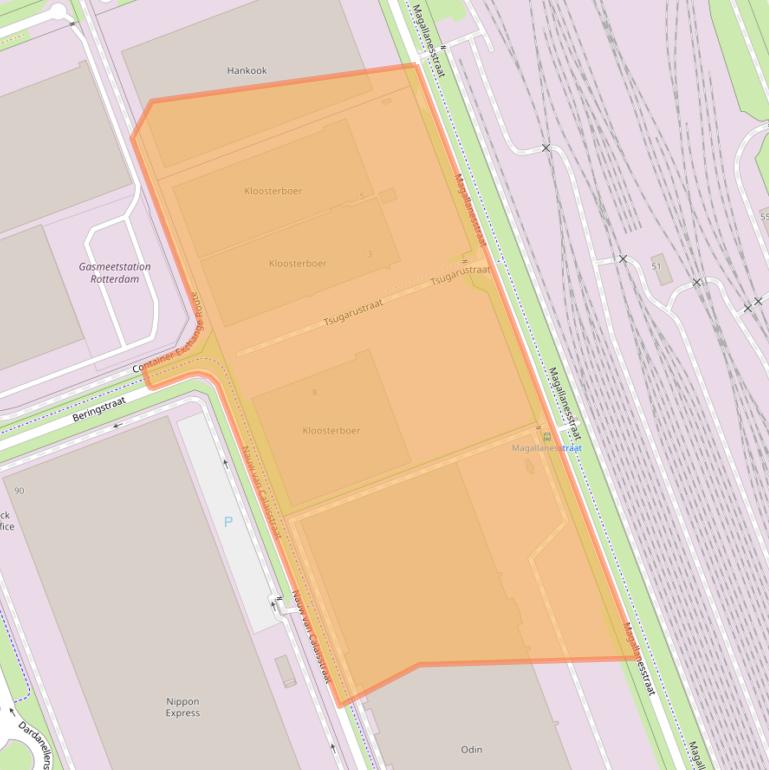 Kaart van postcodegebied 3199LS.