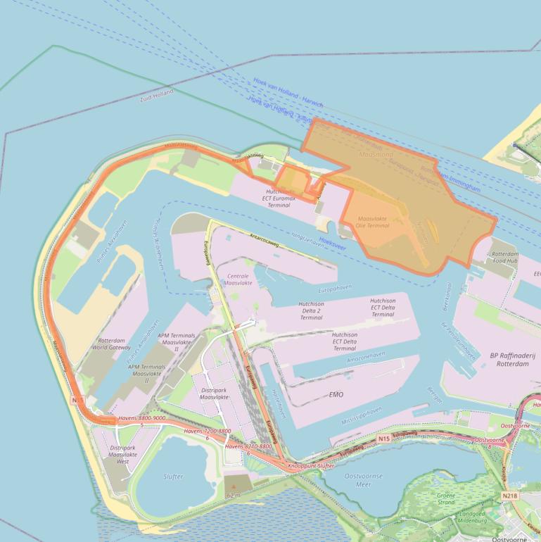 Kaart van postcodegebied 3199LZ.