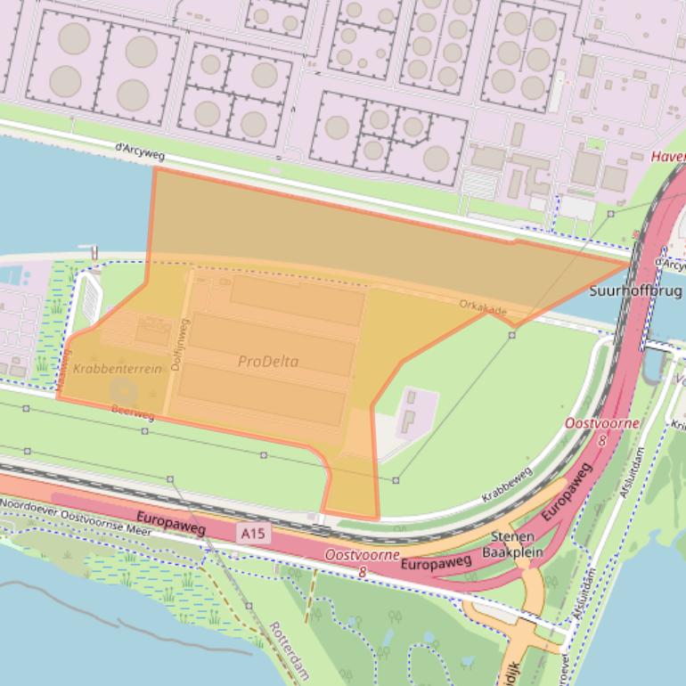 Kaart van postcodegebied 3199MD.