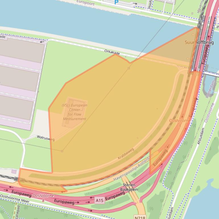 Kaart van postcodegebied 3199ME.