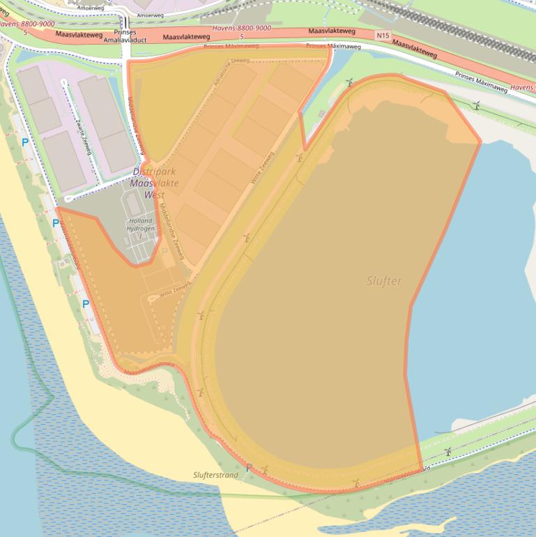 Kaart van postcodegebied 3199RE.